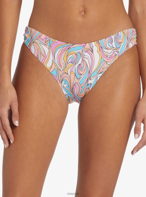 Roxy mujer braguitas de bikini estilo hipster con tiras clásicas de playa 68XP0798