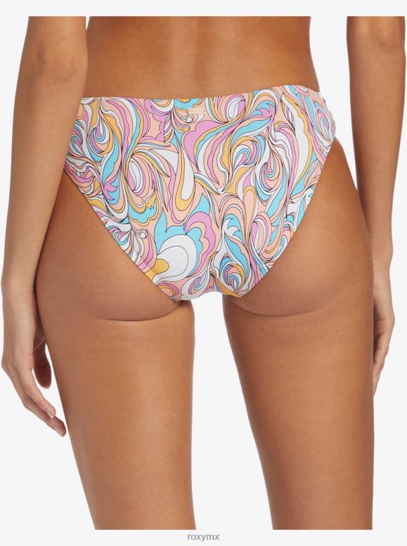 Roxy mujer braguitas de bikini estilo hipster con tiras clásicas de playa 68XP0798