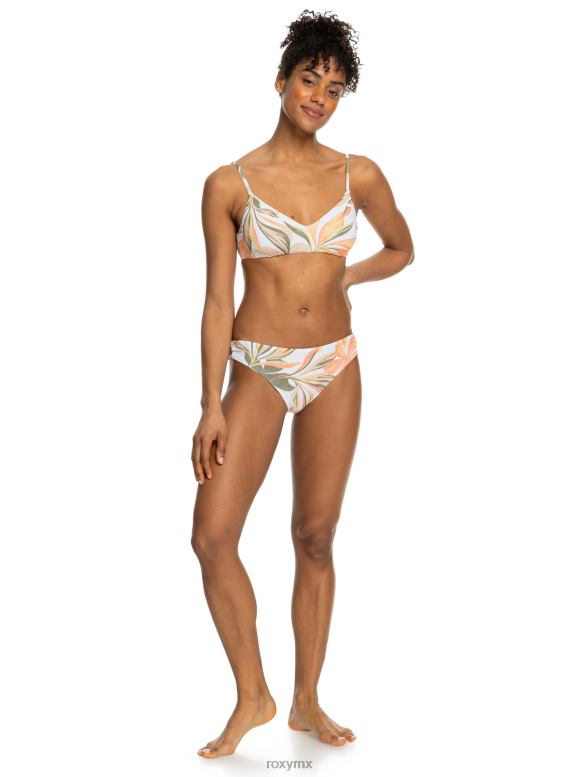 Roxy mujer braguitas de bikini estilo hipster con tiras clásicas de playa 68XP0824