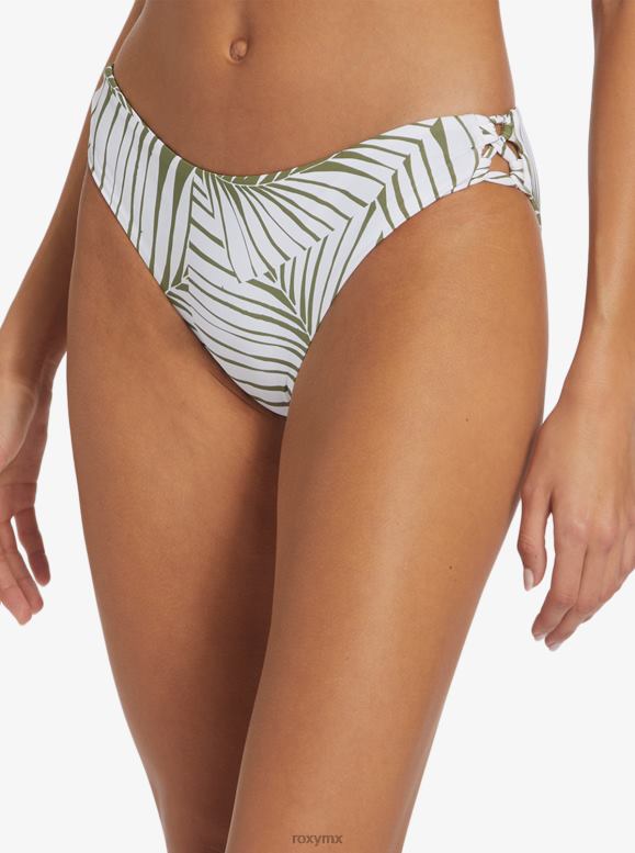Roxy mujer braguitas de bikini estilo hipster con tiras clásicas de playa 68XP0856