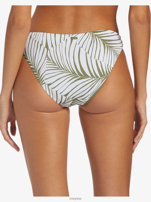 Roxy mujer braguitas de bikini estilo hipster con tiras clásicas de playa 68XP0856