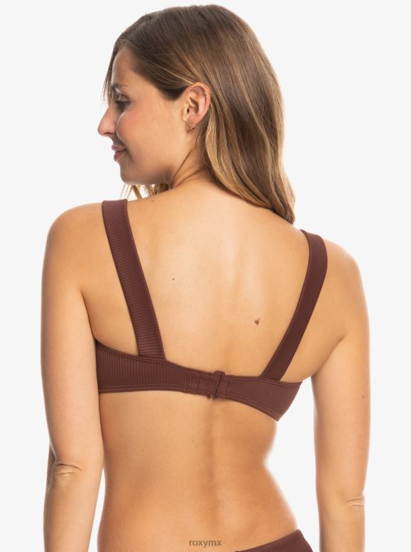 Roxy mujer Me encanta la parte de arriba de bikini coco v bralette 68XP0764