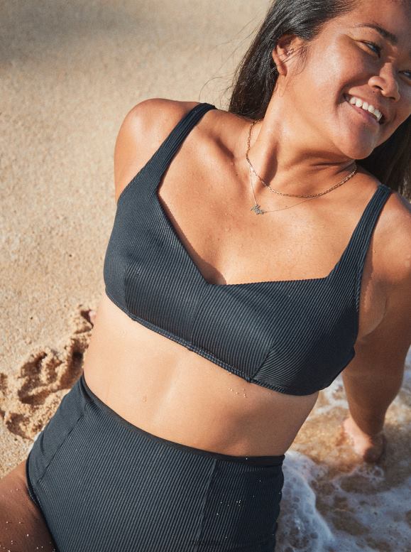 Roxy mujer me encanta la parte superior del bikini de rayos de sol 68XP0753