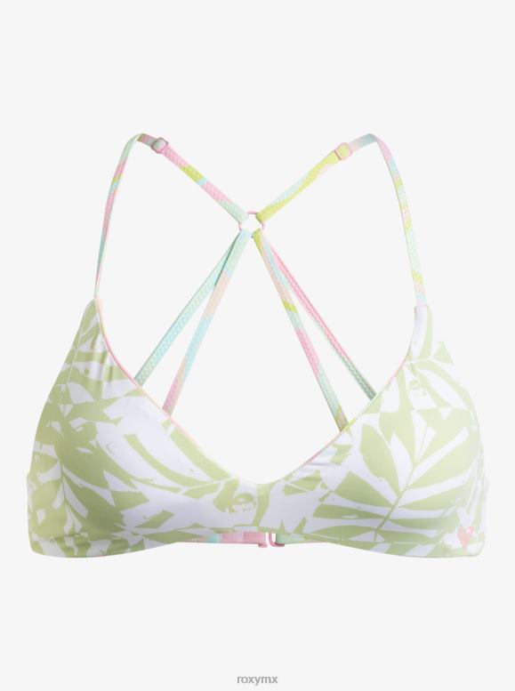 Roxy mujer parte de arriba de bikini de triángulo atlético reversible tropics hype 68XP0617