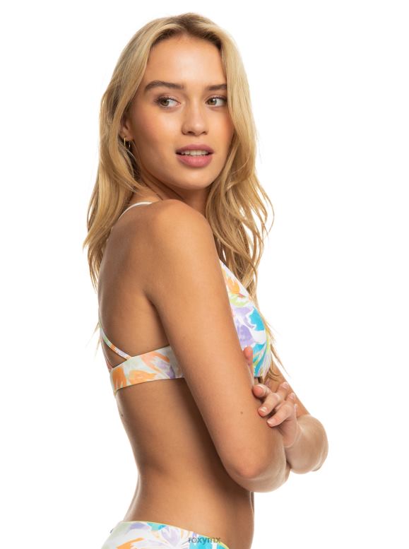 Roxy mujer parte de arriba de bikini de triángulo reversible retro revo 68XP0779