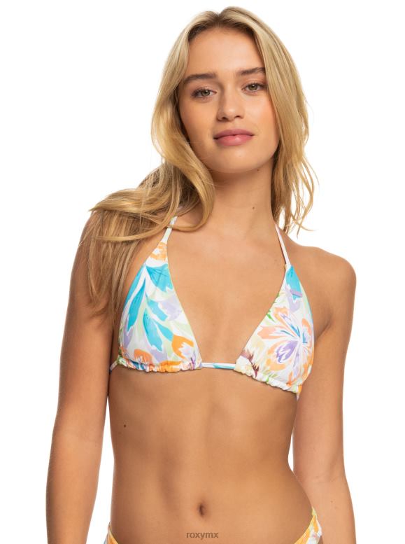 Roxy mujer parte de arriba de bikini de triángulo tiki reversible retro revo 68XP0777