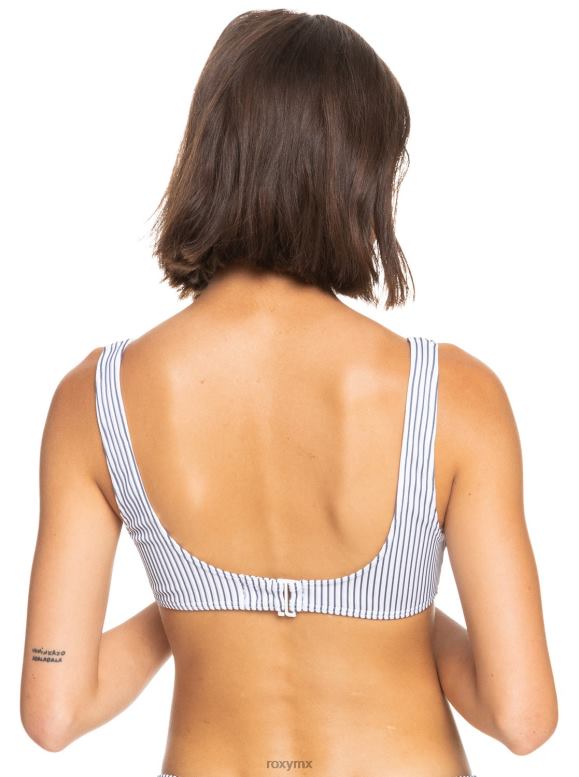 Roxy mujer parte de arriba de bikini estilo bralette de escape costero 68XP01043