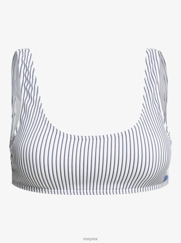 Roxy mujer parte de arriba de bikini estilo bralette de escape costero 68XP01043