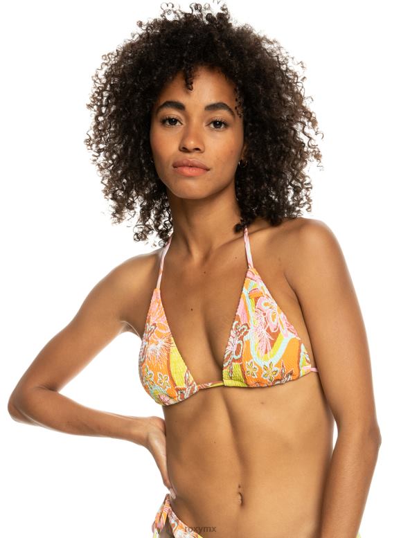 Roxy mujer parte de arriba de bikini triatlón tiki floraldelic 68XP0691