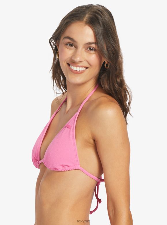 Roxy mujer parte superior de bikini de triángulo alargado con calor hawaiano 68XP0974