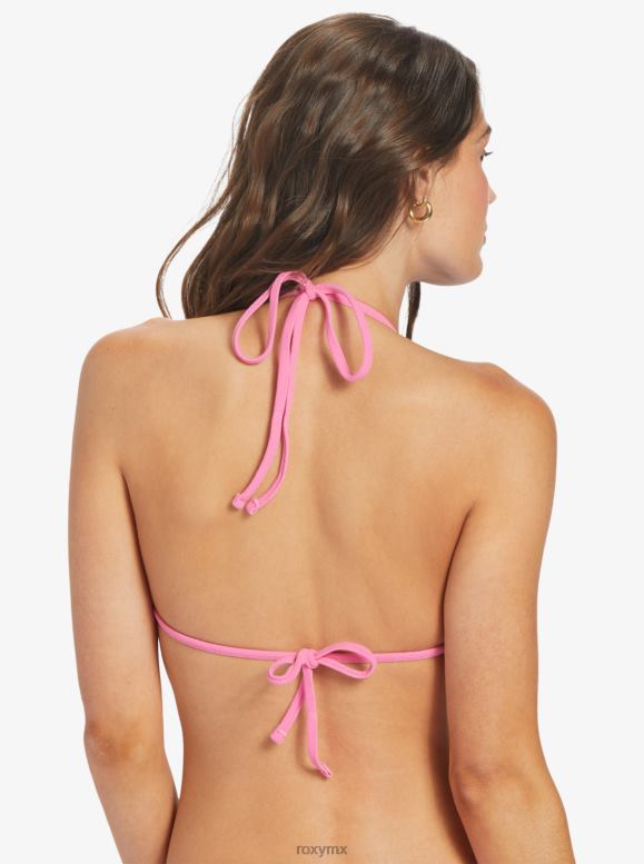 Roxy mujer parte superior de bikini de triángulo alargado con calor hawaiano 68XP0974
