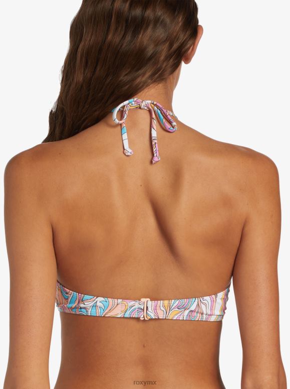 Roxy mujer parte superior de bikini de triángulo de moda clásica de playa 68XP0797