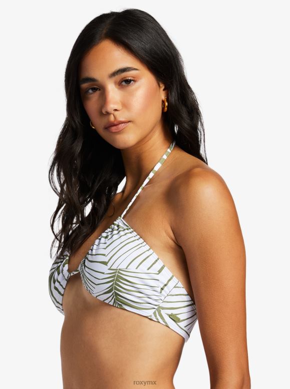 Roxy mujer parte superior de bikini de triángulo de moda clásica de playa 68XP0827