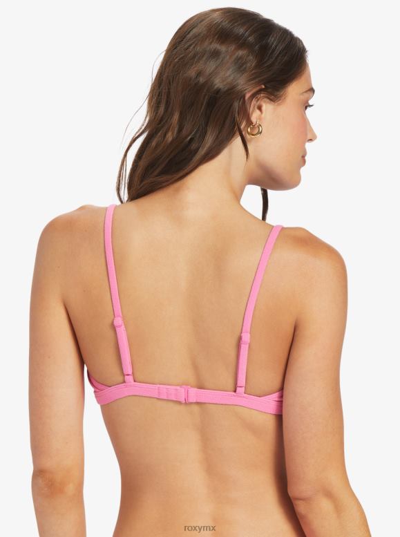 Roxy mujer parte superior de bikini estilo bralette con calor hawaiano 68XP0907