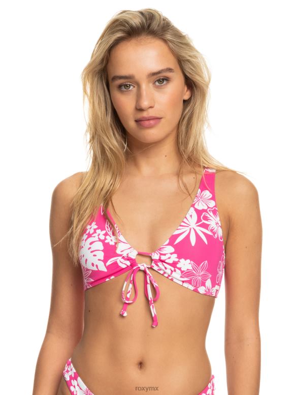 Roxy mujer top de bikini alargado beach classics estampado 68XP0640
