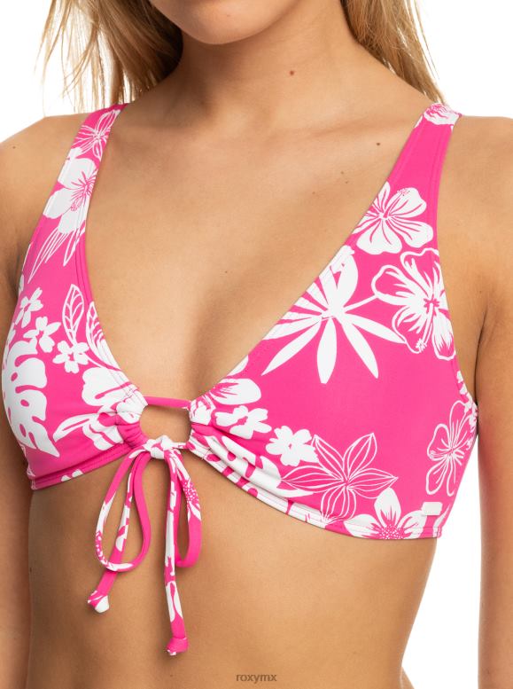 Roxy mujer top de bikini alargado beach classics estampado 68XP0640