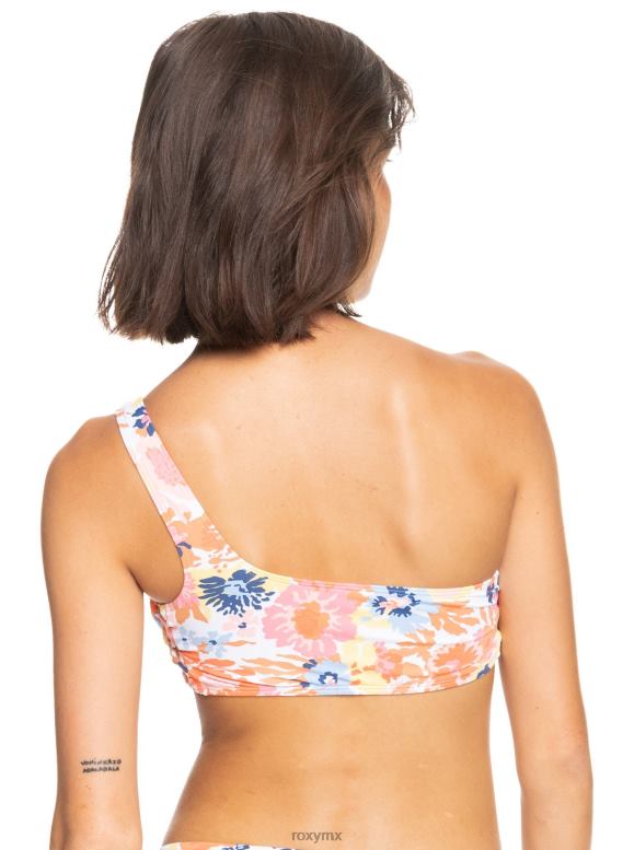 Roxy mujer top de bikini asimétrico estampado beach classics 68XP01087