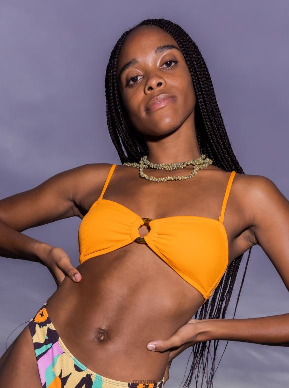 Roxy mujer top de bikini bandeau color mermelada 68XP0782