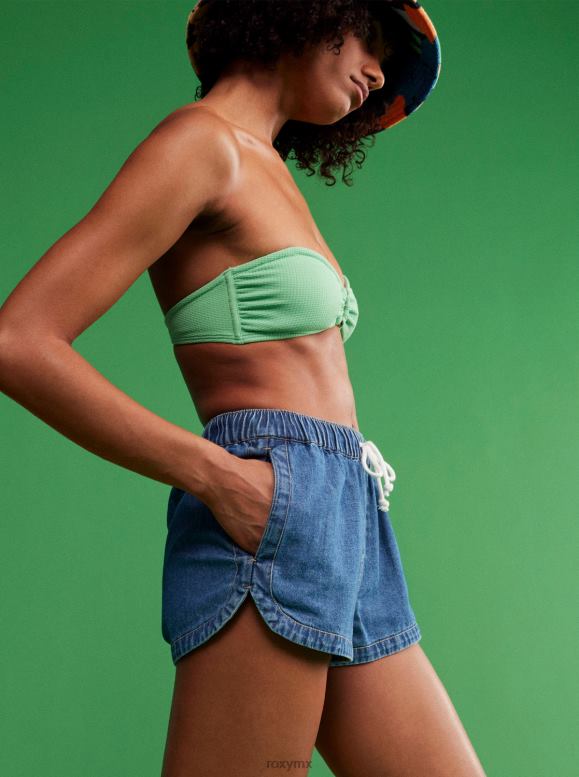 Roxy mujer top de bikini bandeau color mermelada 68XP0791