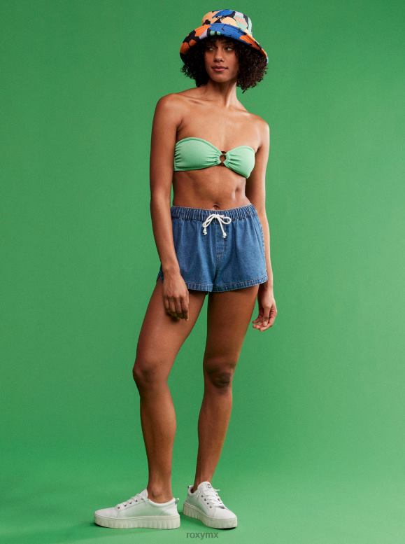 Roxy mujer top de bikini bandeau color mermelada 68XP0791