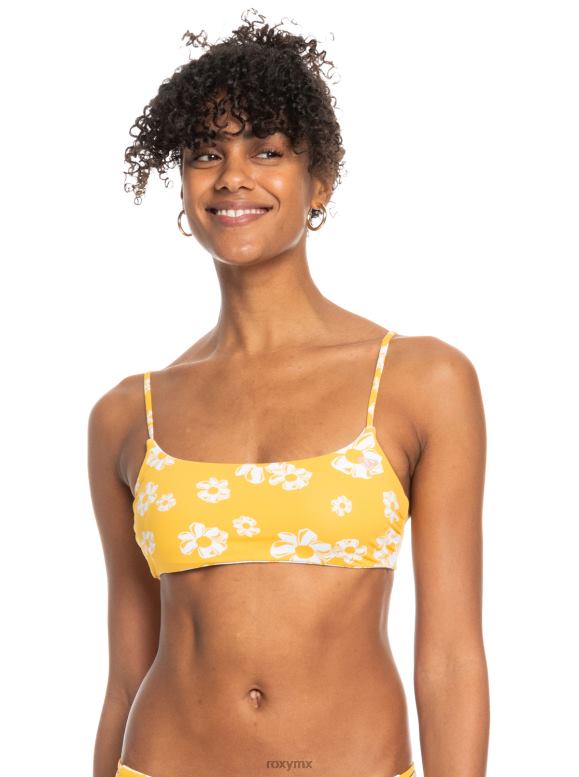 Roxy mujer top de bikini bralette reversible amante de las flores 68XP0937