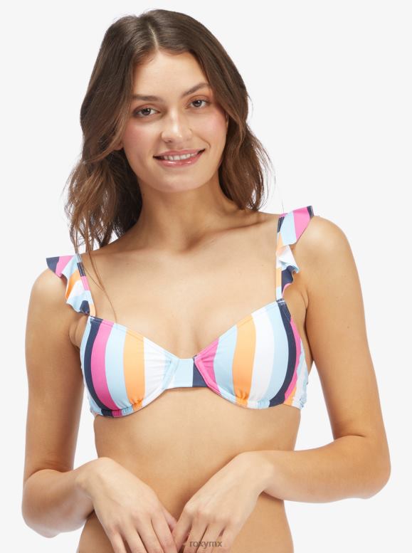 Roxy mujer top de bikini clásico con aros de playa 68XP0955