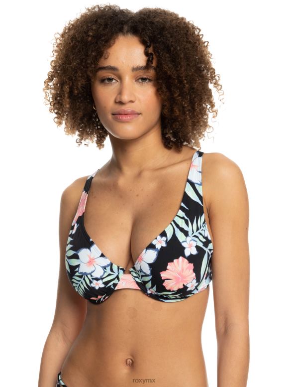 Roxy mujer top de bikini con copa D estampado beach classics 68XP01082