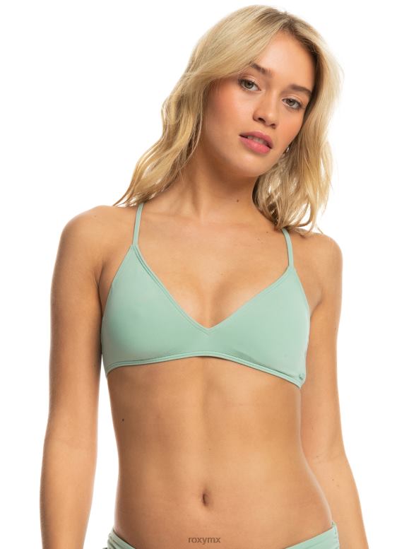Roxy mujer top de bikini de triángulo clásico de playa 68XP0765