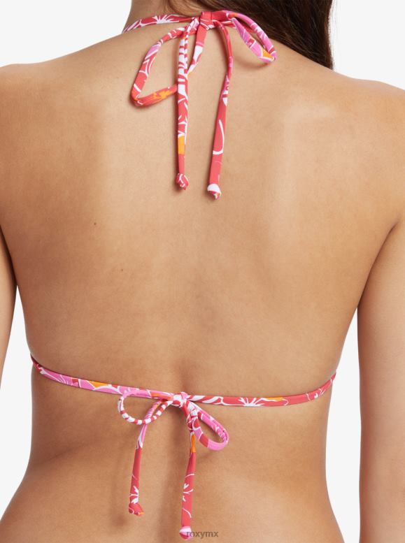 Roxy mujer top de bikini de triatlón tiki con rocío de mar 68XP0684
