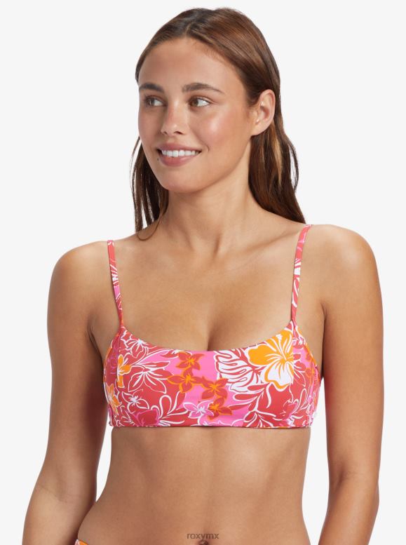 Roxy mujer top de bikini tipo bralette con rocío de mar 68XP0686
