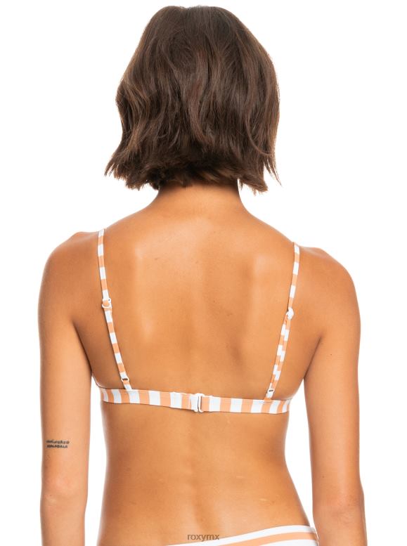 Roxy mujer top de bikini triángulo fijo beach classics estampado 68XP01085