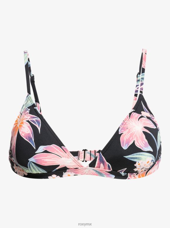 Roxy mujer top de bikini triángulo fijo beach classics estampado 68XP01108