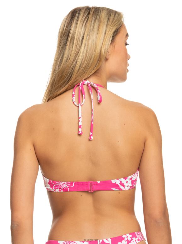 Roxy mujer top de bikini triangular estampado beach classics 68XP0644