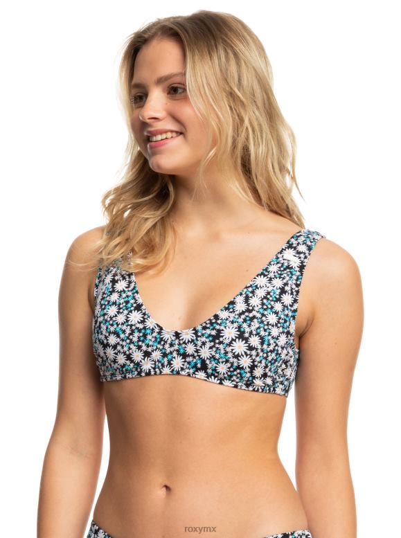 Roxy mujer top de bikini triangular estampado beach classics 68XP0804