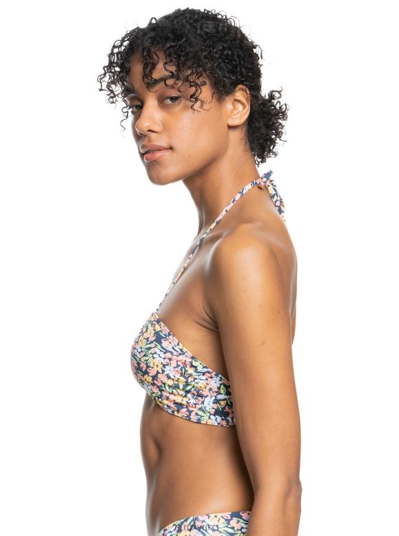 Roxy mujer top de bikini triangular estampado beach classics 68XP0841