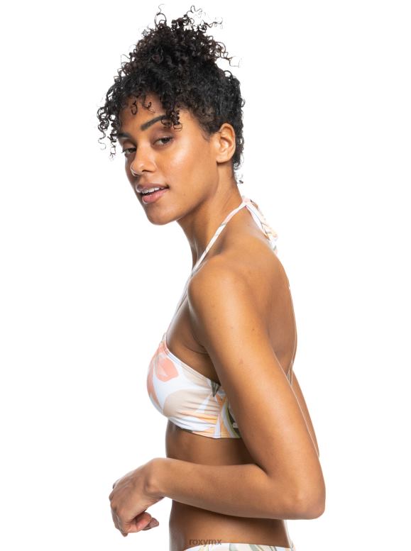 Roxy mujer top de bikini triangular estampado beach classics 68XP0887
