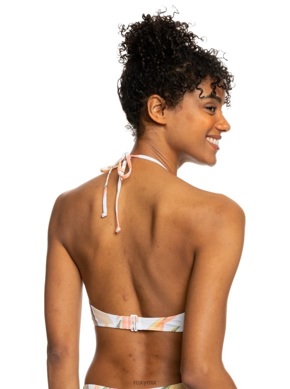 Roxy mujer top de bikini triangular estampado beach classics 68XP0887
