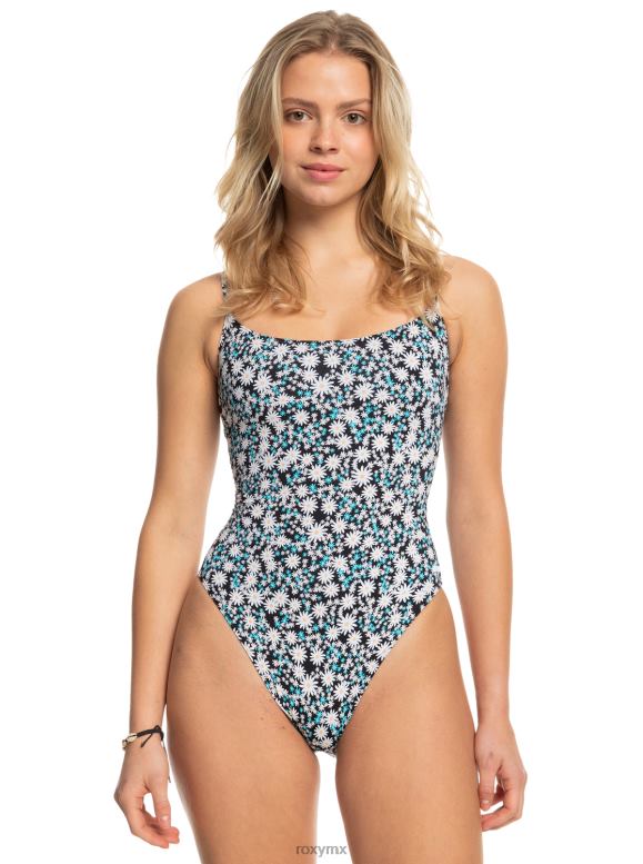 Roxy mujer traje de baño de una pieza con estampado clásico de playa 68XP0805