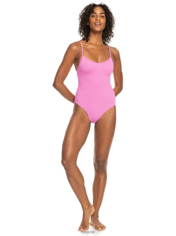 Roxy mujer traje de baño de una pieza de canalé activo 68XP0835