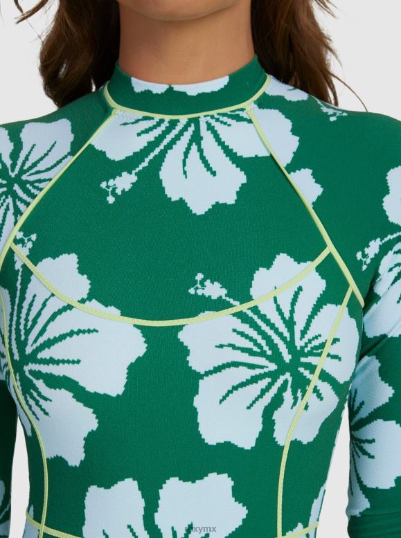 Roxy mujer traje de baño de una pieza de manga larga digi high 68XP0702