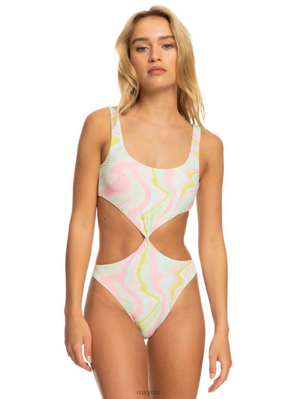 Roxy mujer traje de baño de una pieza reversible tropics hype 68XP0616