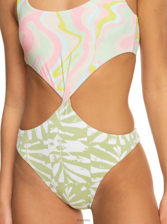 Roxy mujer traje de baño de una pieza reversible tropics hype 68XP0616